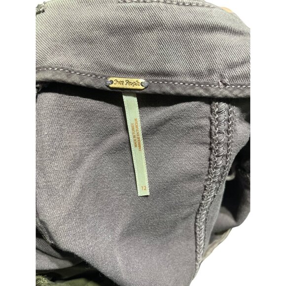 Free People Women's Skinny Fit A-Line Denim Y2K Short Skirt Purple Size 12 - Picture 5 of 5